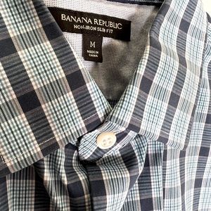 Banana Republic dress dress. Medium. Navy blue and grey.